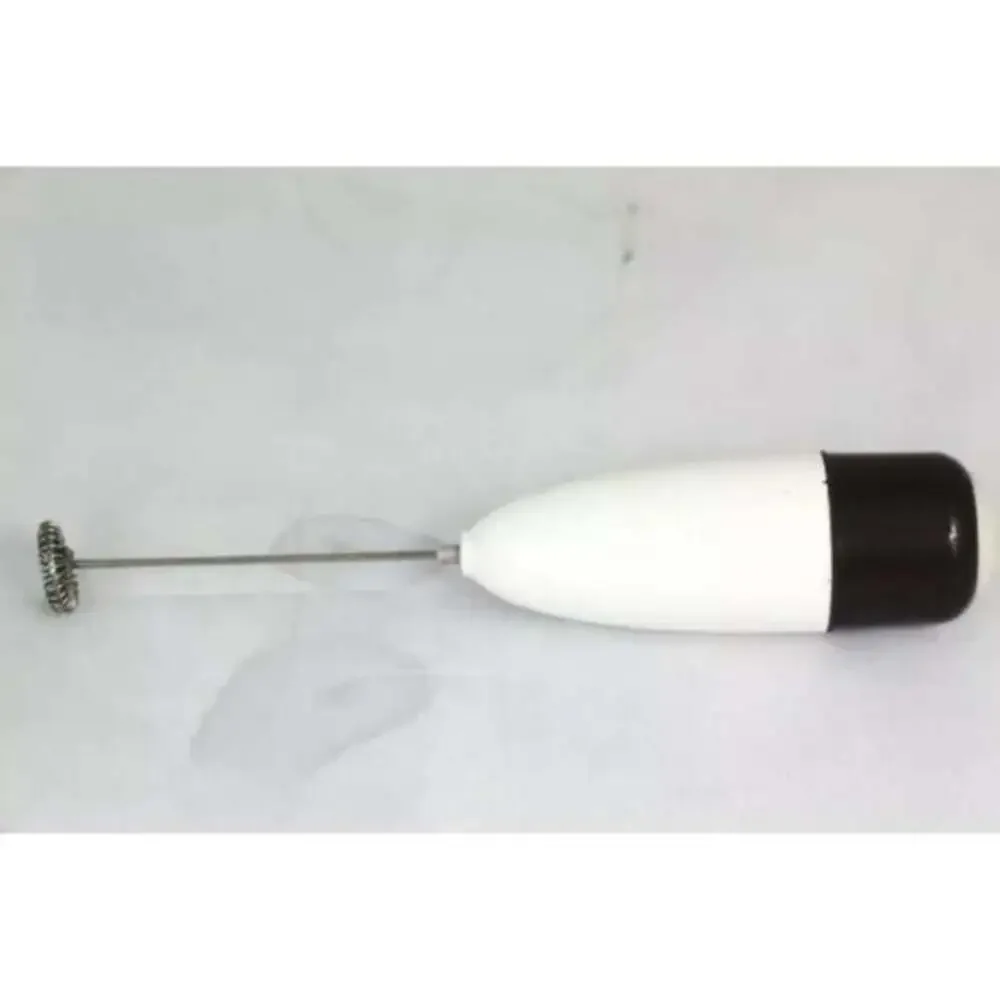 Laroma 4 Cup White Ceramic Hot Chocolate Maker Pot Handle with Hand Frother
